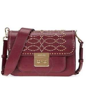Michael Kors Sloan Editor Studded Small Shoulder Bag.